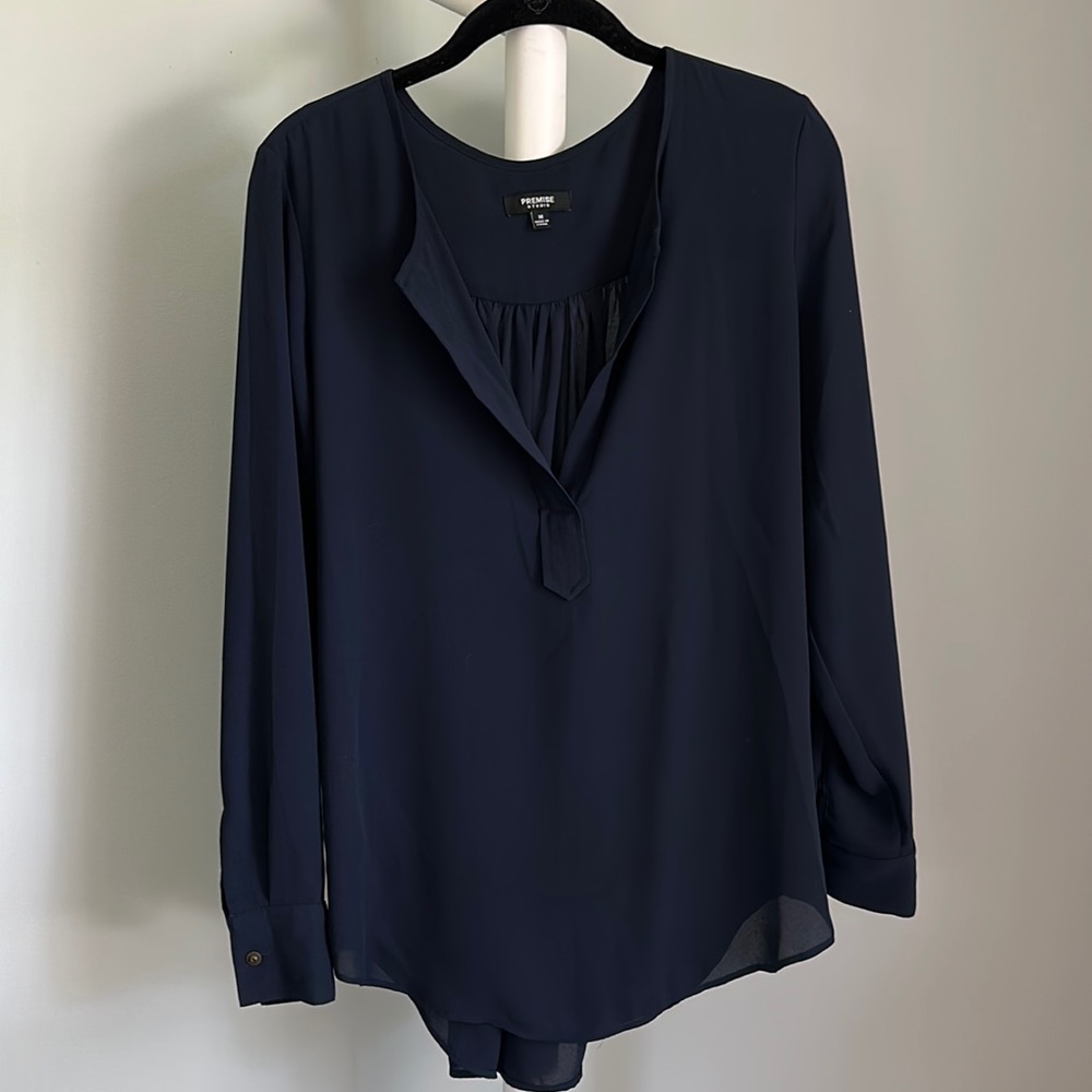 Navy Blouse